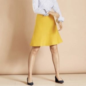 Brooks Brothers Skirt Red Fleece Wool-Blend Trumpet Skirt Yellow Size 2 New!